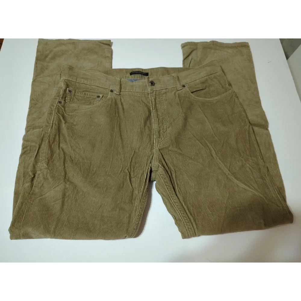 Banana Republic Corduroy Pants Pima Cotton 36 x 32 academia preppy brown grunge